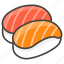 1f363, sushi 