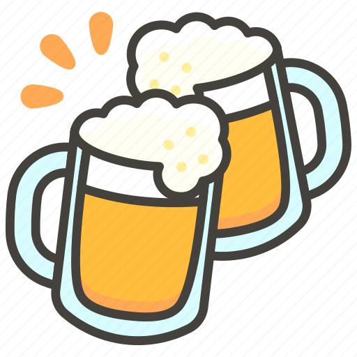 1f37b, beer, clinking, mugs icon - Download on Iconfinder