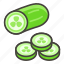1f952, cucumber 