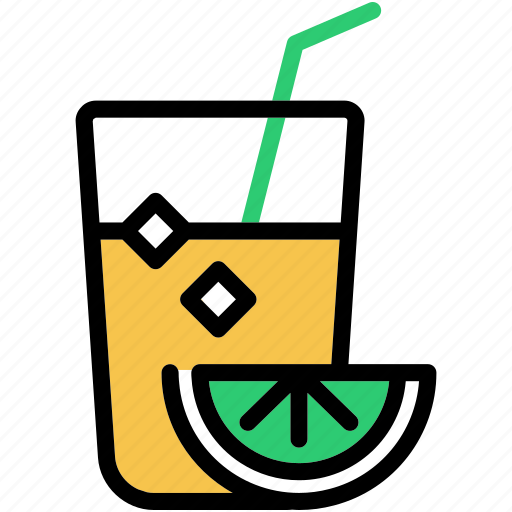 Cocktail, drink, glass, juice, lemon icon - Download on Iconfinder