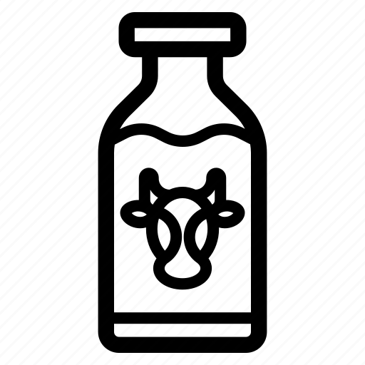 Bottle, cow, milk icon - Download on Iconfinder