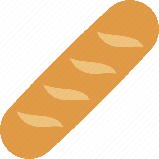 Bread, french, baguette, bakery, long, loaf icon - Download on Iconfinder