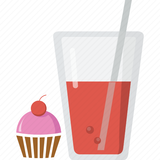 Cake, cupcake, dessert, drink, food, glass, pastry icon - Download on Iconfinder