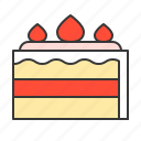 cake, cuisine, dessert, food, restaurant, strawberry cake, sweets