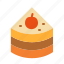cake, pancake, slice 