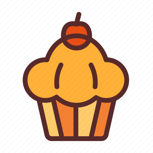 Cake, cupcake, cherry icon - Download on Iconfinder