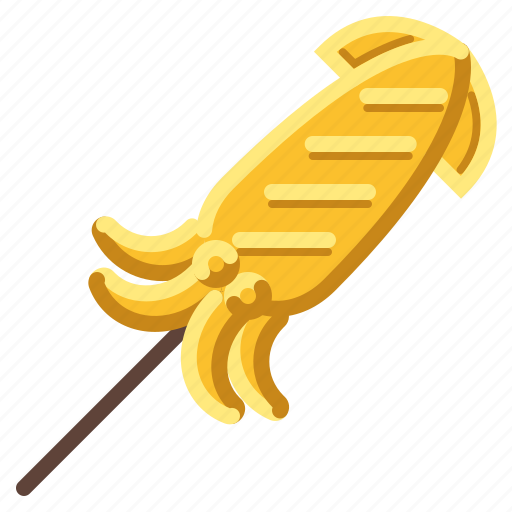 Food, grilled, meal, seafood, squid icon - Download on Iconfinder