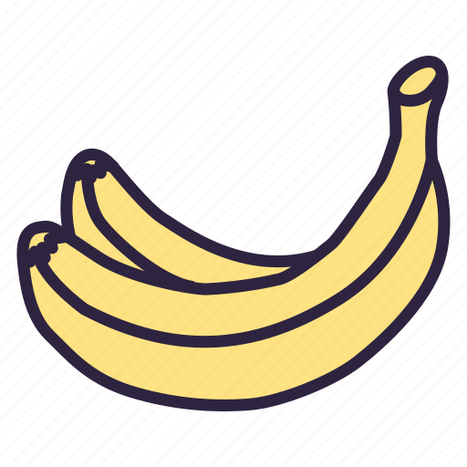 Banana, banana bunch, banana skin, food, fruit, breakfast, healthy icon - Download on Iconfinder