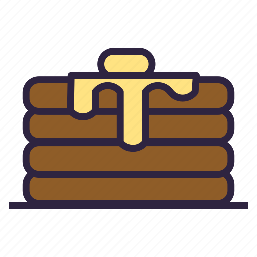 Flapjack, food, pancake, pancakes, slapjack, sweet icon - Download on Iconfinder