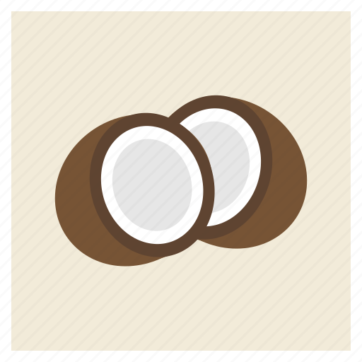 Coconut, fat, food, saturated, seed, shell, vegan icon - Download on Iconfinder