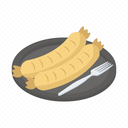 Grilled hotdog, grilled sausage, hotdog, sausage, sausage platter icon - Download on Iconfinder