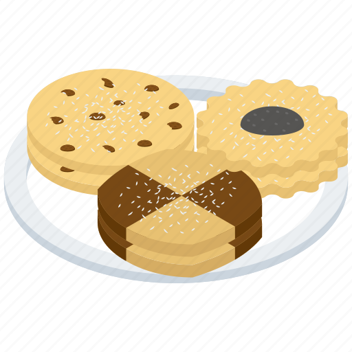 Bakery food, biscuits, chocolate cookies, cookies, snacks, tea time cookies icon - Download on Iconfinder