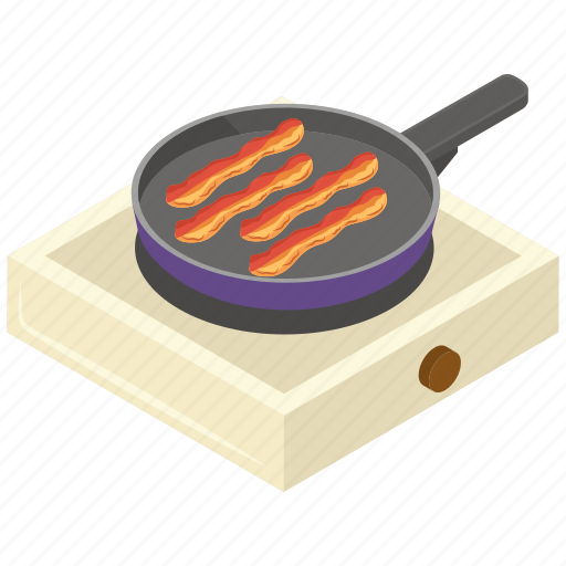 English breakfast, food, fried bacon, meal, pan frying bacon icon - Download on Iconfinder