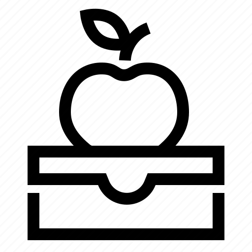 Apple, box, lunch, takeaway icon - Download on Iconfinder