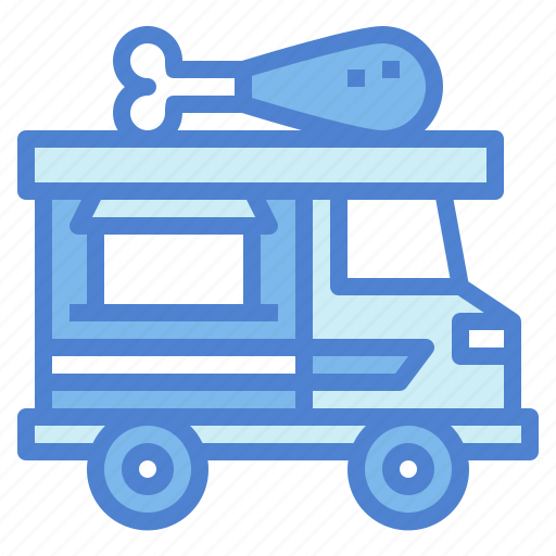 Chicken, delivery, food, fried, transportation, truck icon - Download on Iconfinder