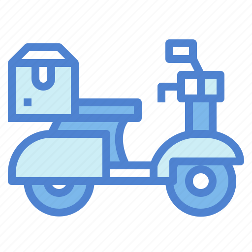 Delivery, moped, scooter, shipping icon - Download on Iconfinder