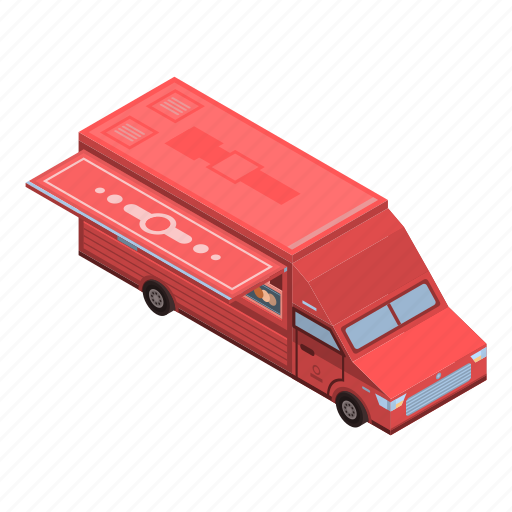 American, business, cartoon, food, isometric, logo, truck icon - Download on Iconfinder