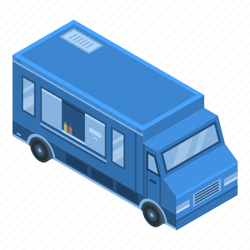 Business, cartoon, food, isometric, logo, street, truck icon - Download on Iconfinder
