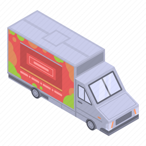 Business, car, cartoon, food, hamburger, isometric, truck icon - Download on Iconfinder