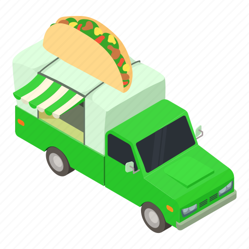 Business, family, food, isometric, mexican, truck icon - Download on Iconfinder