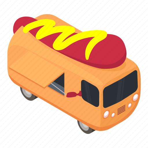 Business, car, dog, hot, isometric, truck icon - Download on Iconfinder