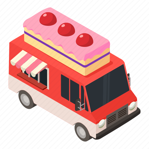 Business, cake, car, food, isometric, truck icon - Download on Iconfinder