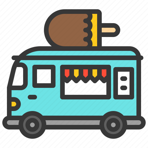 Food, ice cream, shop, truck, vehicle icon - Download on Iconfinder