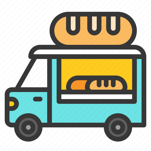 Bakery, bread, food, shop, truck, vehicle icon - Download on Iconfinder