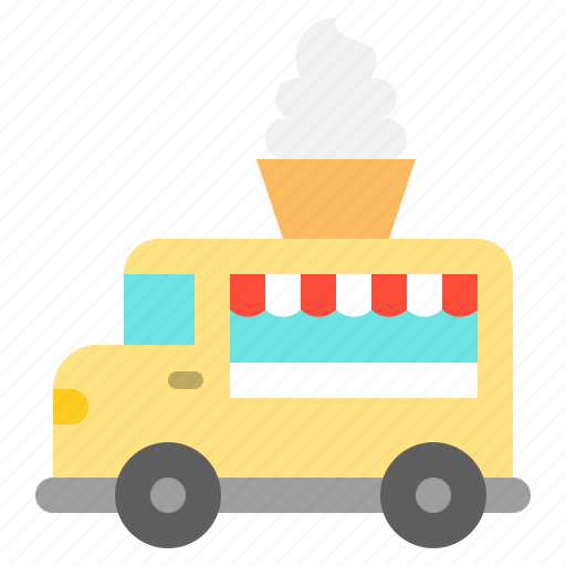 Food, soft serve, sweets, truck, vehicle icon - Download on Iconfinder