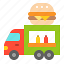 fast food, food, hamburger, truck, vehicle