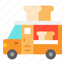 bakery, bread, food, truck, vehicle