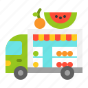 food, fruit, truck, vegetable