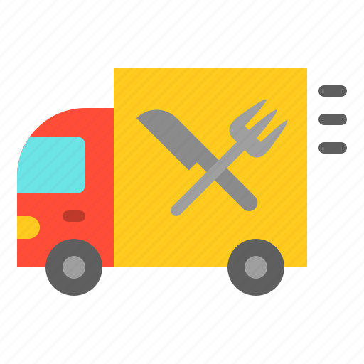 Delivery, fast food, food, transport, truck icon - Download on Iconfinder