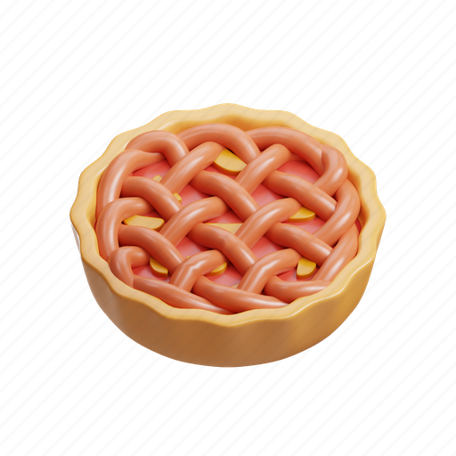 Pie, food, drink, bakery, meal, donut, dessert 3D illustration - Download on Iconfinder