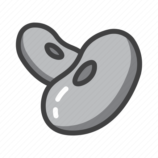Bean, cooking, food, fruit, grey, red, vegetable icon - Download on Iconfinder