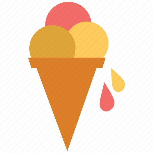 Cone, cone ice cream, dessert, food, icecream, sweet icon - Download on Iconfinder