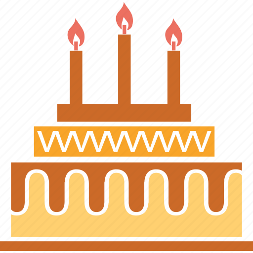 Anniversary cake, birthday cake, cake, dessert, party cake icon - Download on Iconfinder