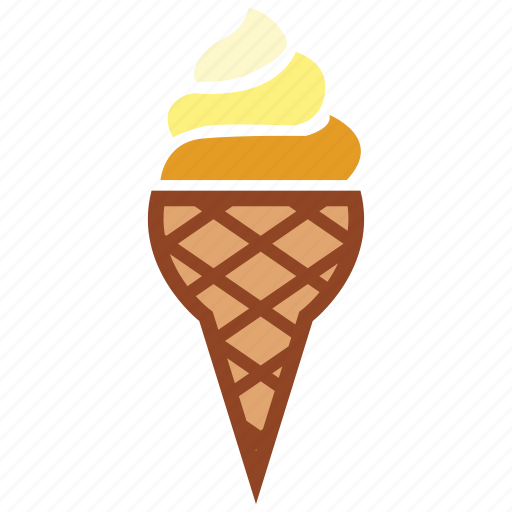 Cone, cone ice cream, dessert, ice cream, ice cream cone icon - Download on Iconfinder
