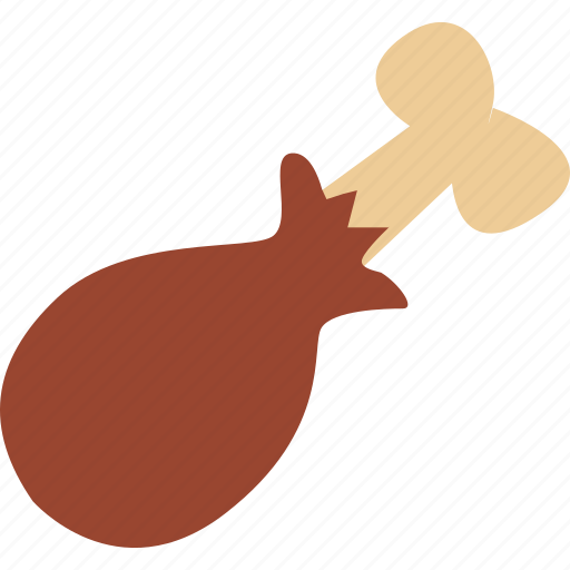 Chicken drumstick, drumstick, turkey drumstick, chicken, chicken piece icon - Download on Iconfinder
