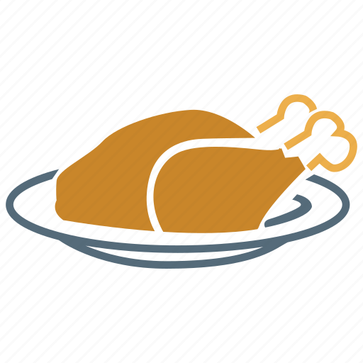 Chicken drumstick, drumstick, roast, roasted chicken, roasted turkey, food, meal icon - Download on Iconfinder