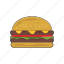 burger, cheeseburger 