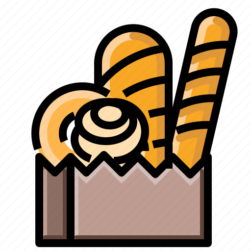 Bake, bakery, bread, loaf, pastry, wheat icon - Download on Iconfinder