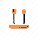 spoons, and, forks, restaurant, dinner, kitchen