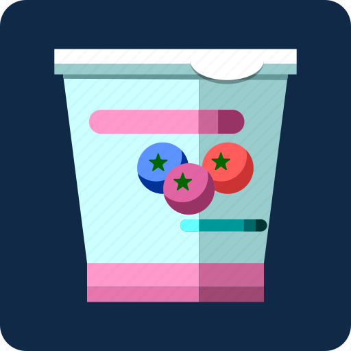 Blueberry, breakfast, diet, food, fruit, sweet, yogurt icon - Download on Iconfinder