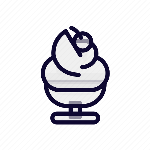 Sundae, ice, cream, dessert, cake, food, fruit icon - Download on Iconfinder