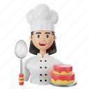 chef, female, cook, profession