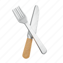 fork, knife, cutlery, kitchen