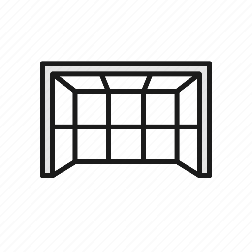 Football, goalpost, keeper, net, soccer icon - Download on Iconfinder
