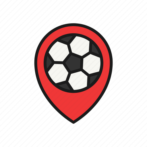 Football, location, locator, map, pin, soccer icon - Download on Iconfinder
