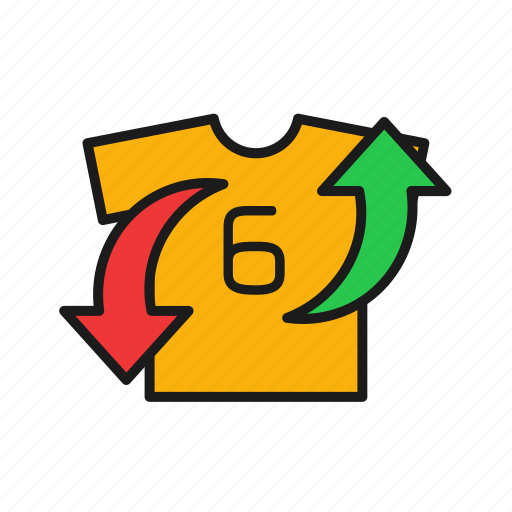 Exchange, player, shirt, sport, substitute icon - Download on Iconfinder